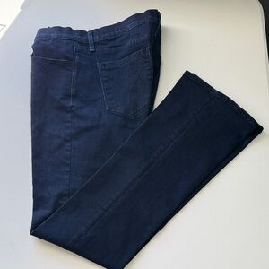 Calvin Klein RCKR KICK Dark Denim Stretch Bootcut Y2K Deep Indigo Sz 12 | GUC